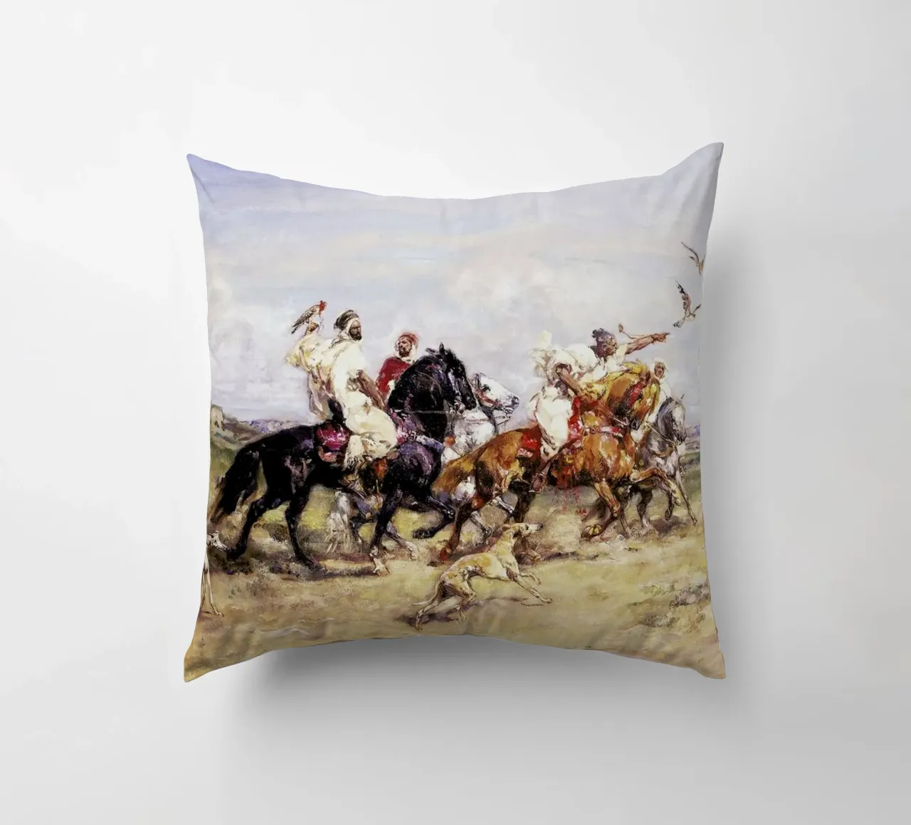Rousseau - The Falcon Chase cuscino da ARTOTHEK