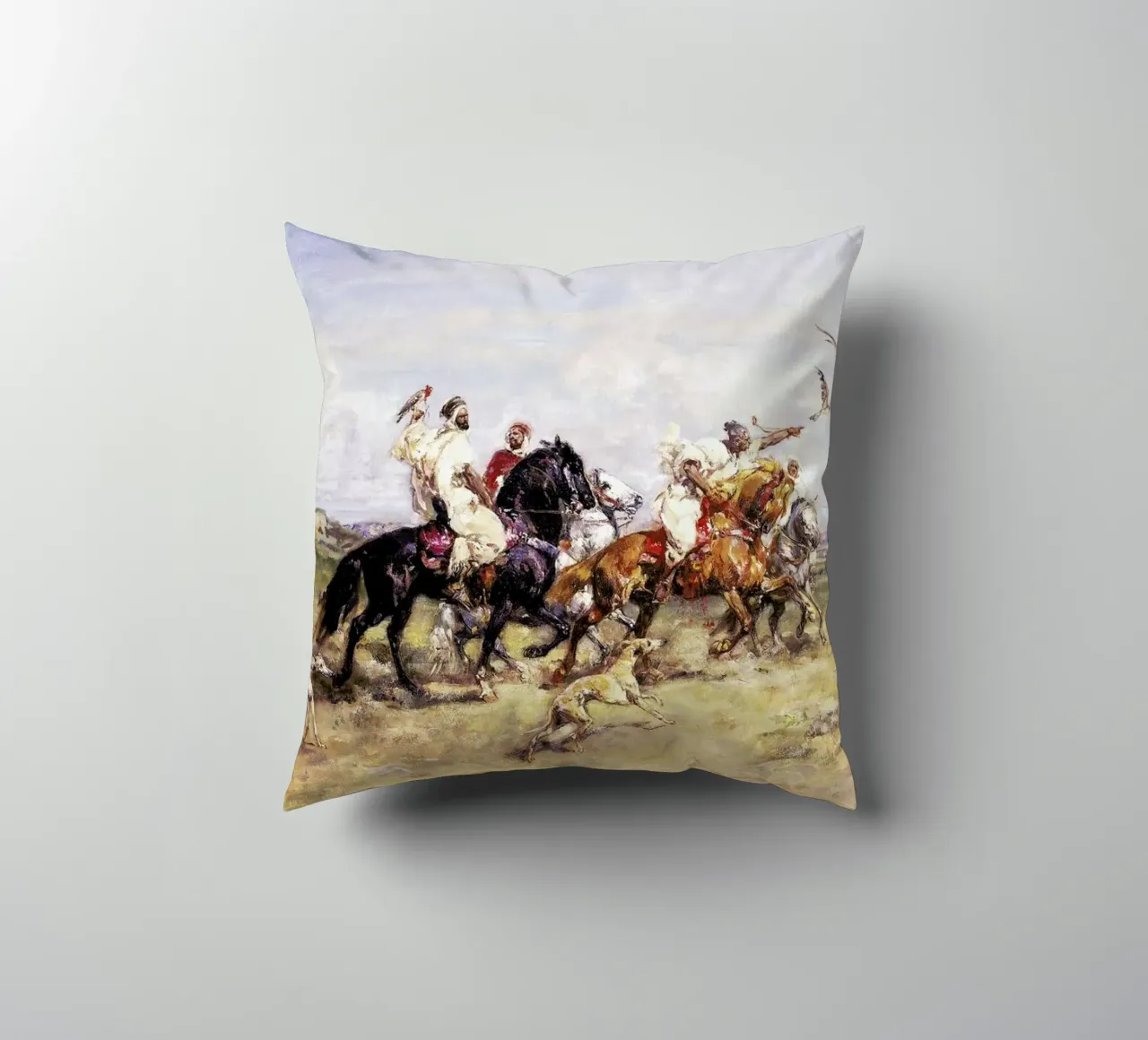 Rousseau - The Falcon Chase cuscino da ARTOTHEK
