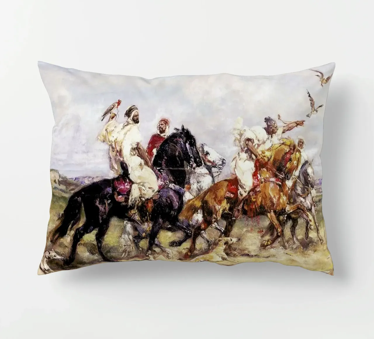 Rousseau - The Falcon Chase cuscino da ARTOTHEK