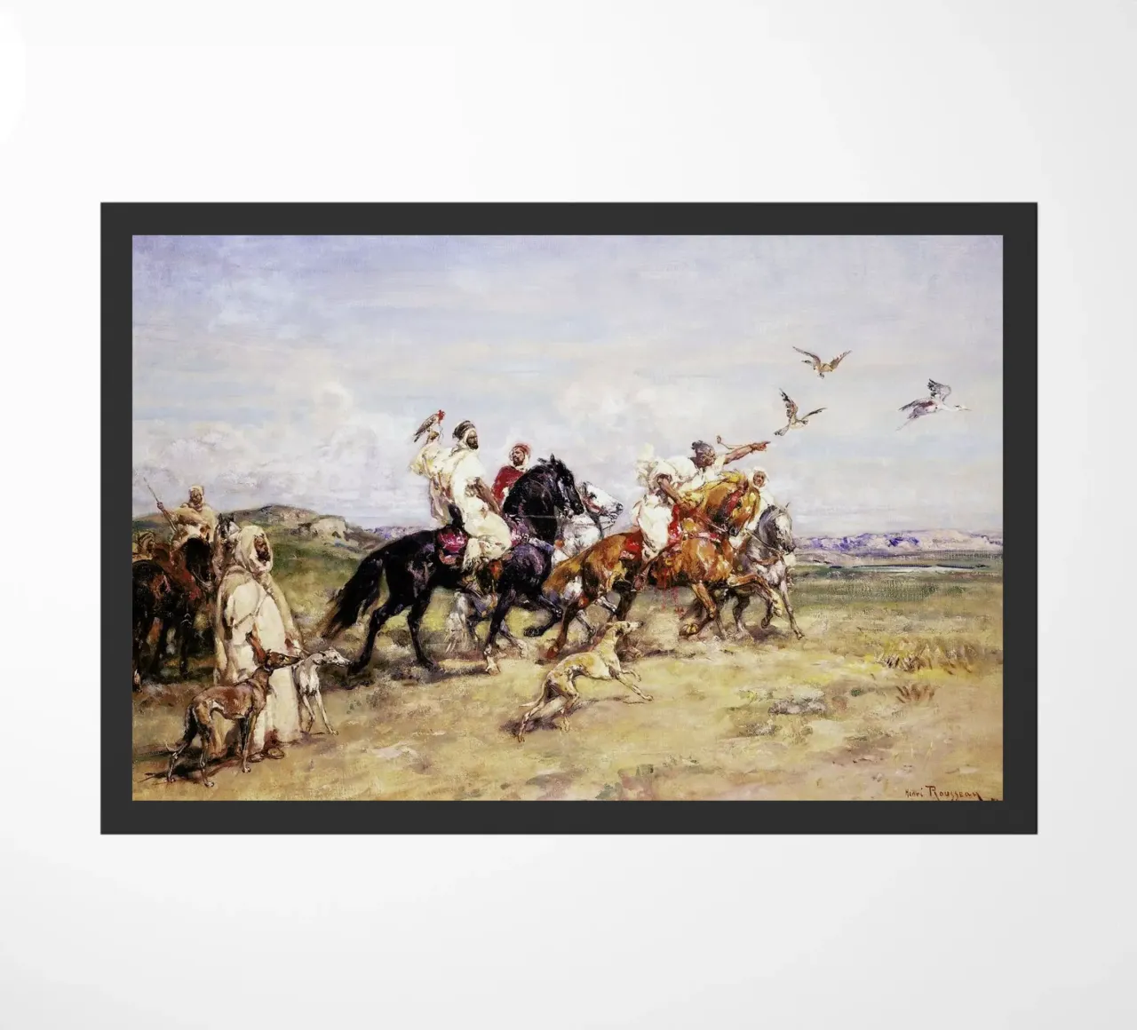 Rousseau - The Falcon Chase zerbino da ARTOTHEK