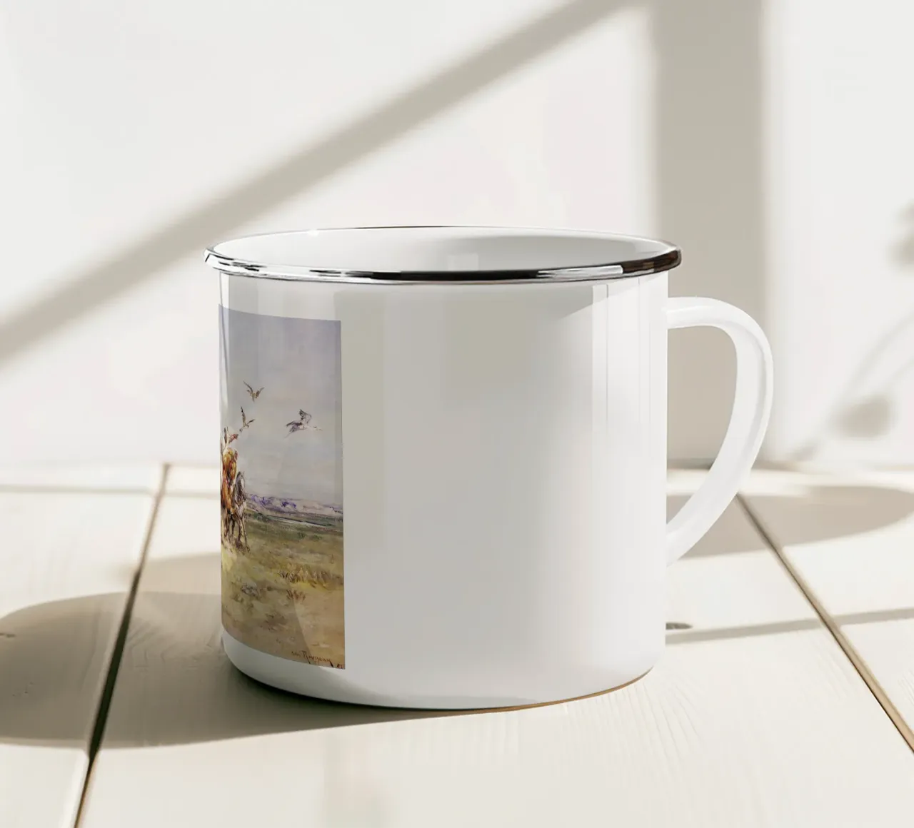Rousseau - The Falcon Chase tazza in smalto da ARTOTHEK