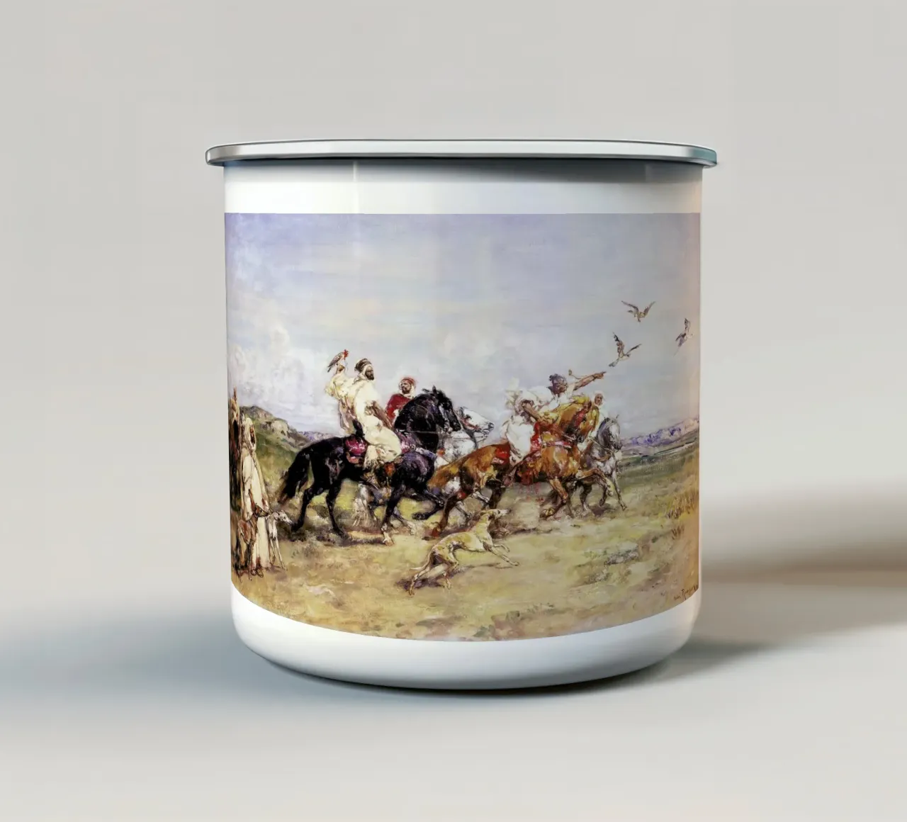 Rousseau - The Falcon Chase tazza in smalto da ARTOTHEK