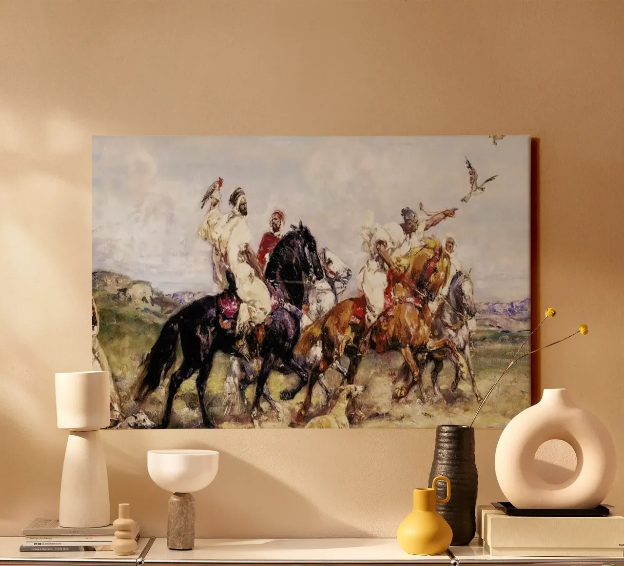 Rousseau - The Falcon Chase tela con Cornice a cassetta da ARTOTHEK