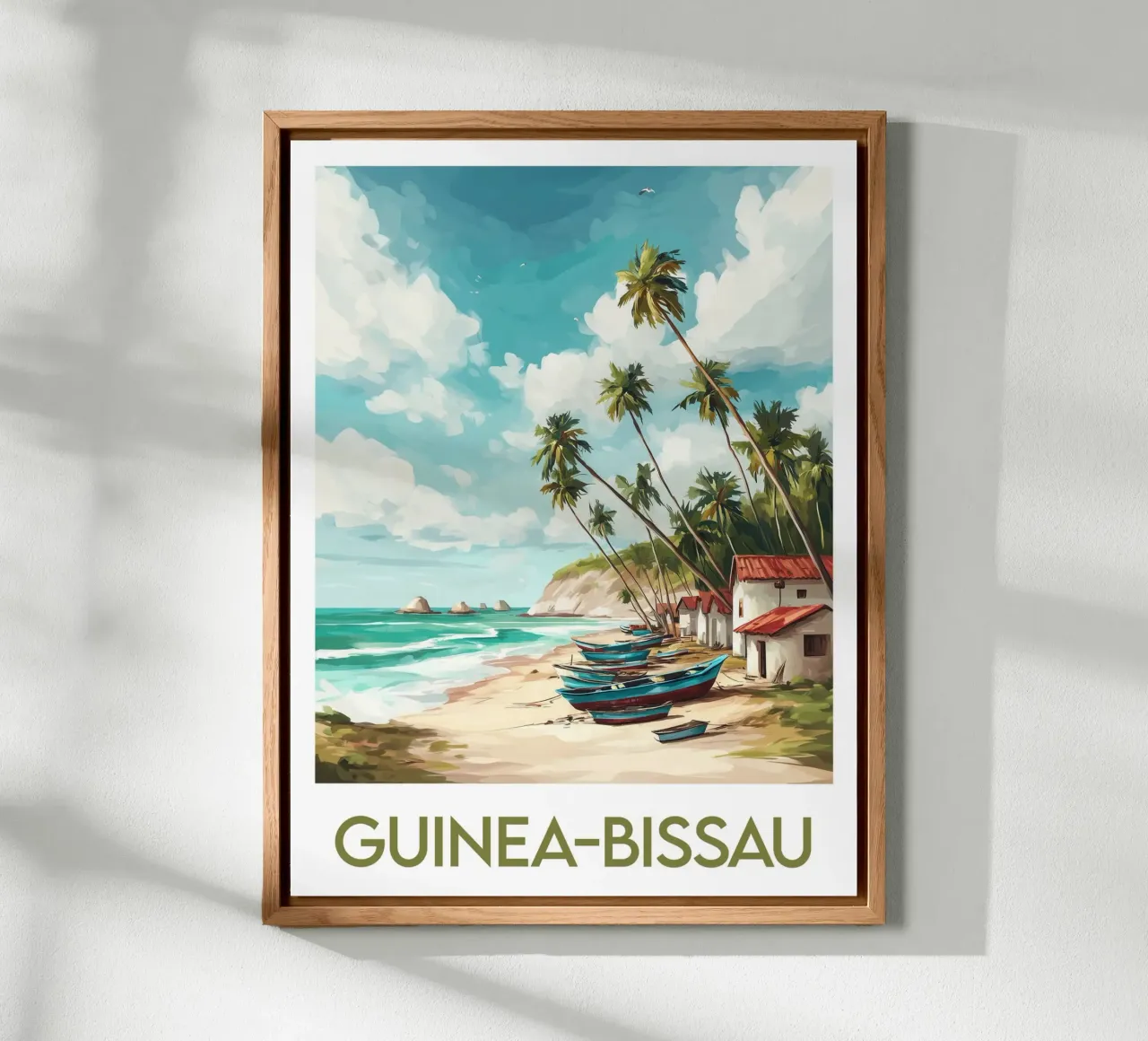 Guinea-Bissau poster Forex-Platte von Frame the World