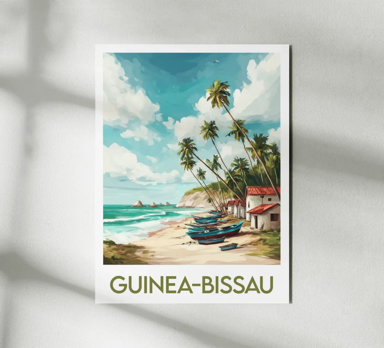 Guinea-Bissau poster Forex-Platte von Frame the World