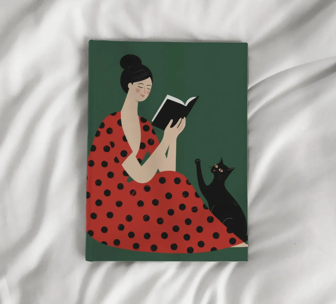 Reading Serenity Cat notebook by Nebula Verse