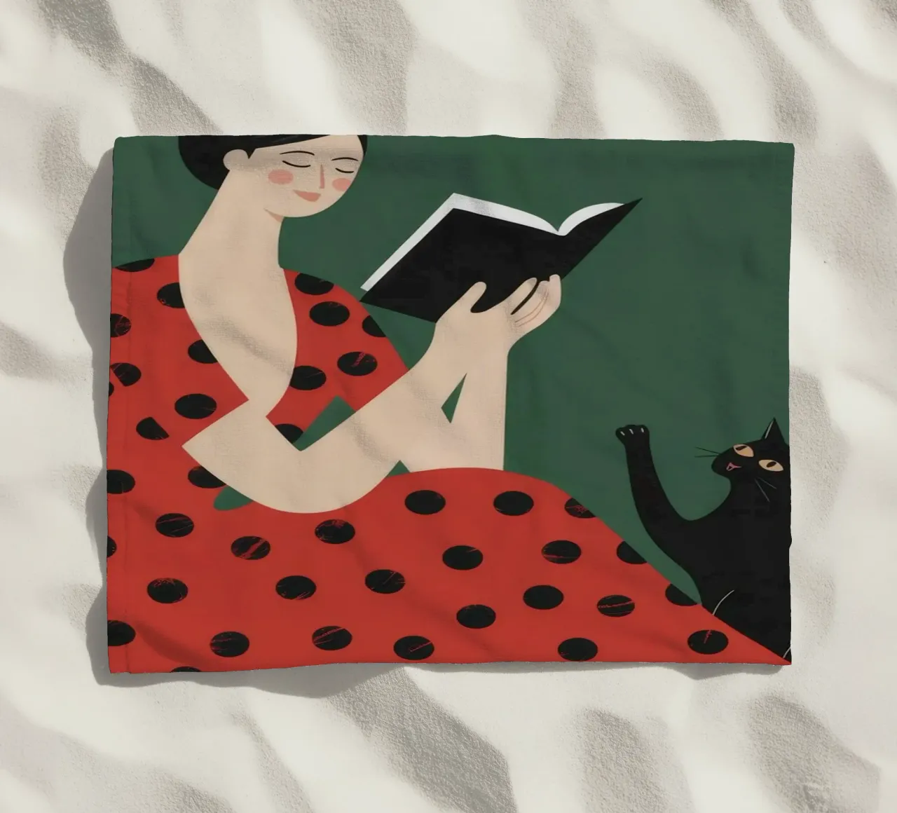 Lettura di Serenity Cat telo mare da Nebula Verse