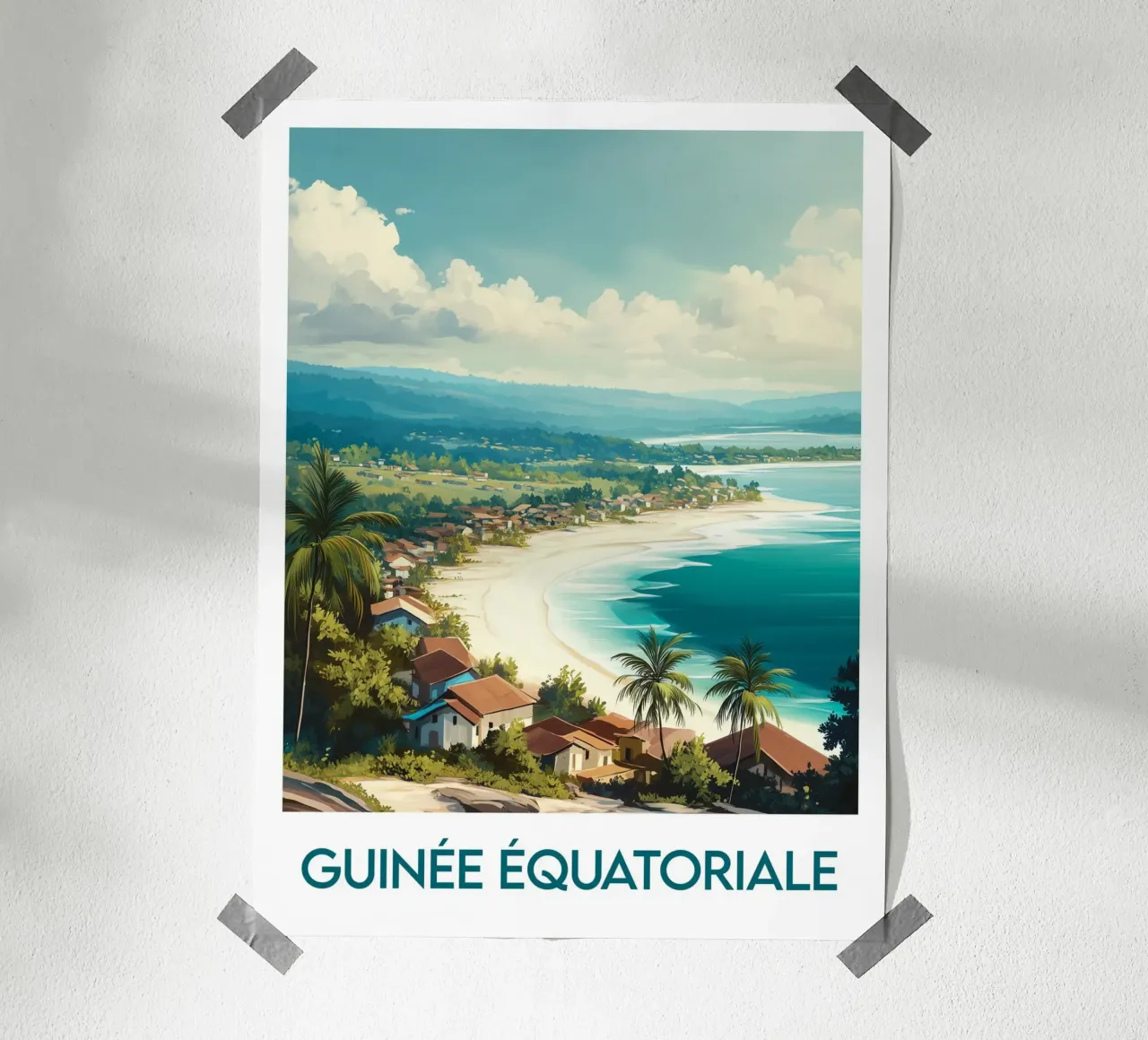 Poster della Guinea Equatoriale poster da Frame the World