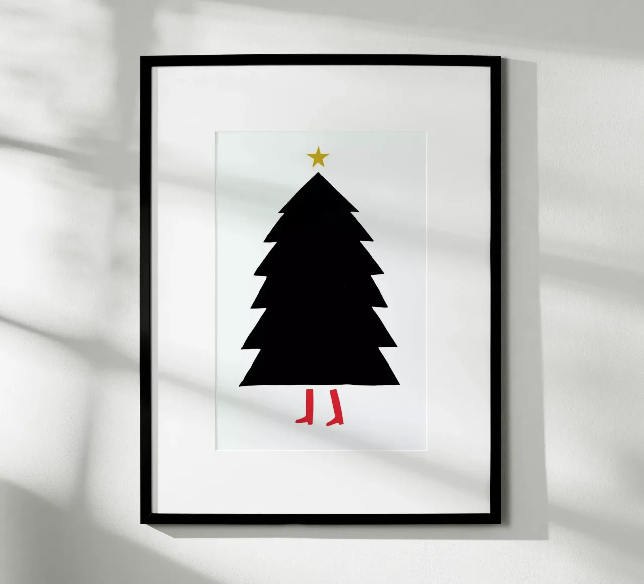 Christmas Boots poster con telaio in plastica da daylight design studio