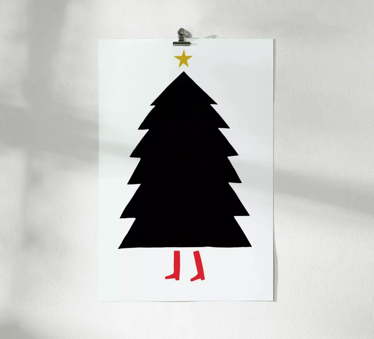Christmas Boots poster con telaio in plastica da daylight design studio