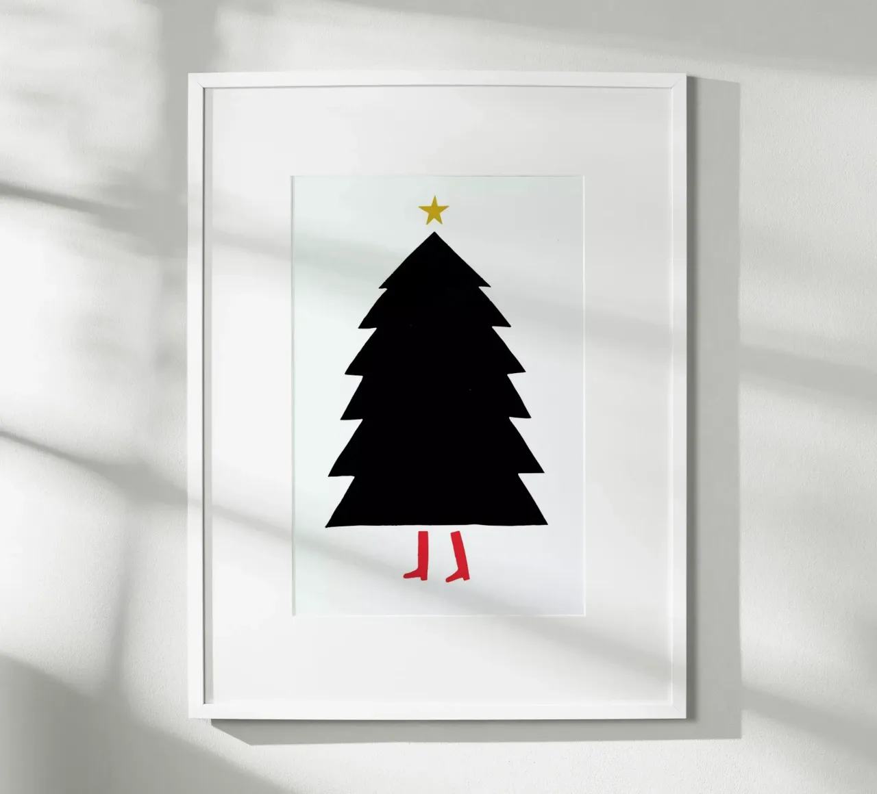 Christmas Boots poster con telaio in plastica da daylight design studio