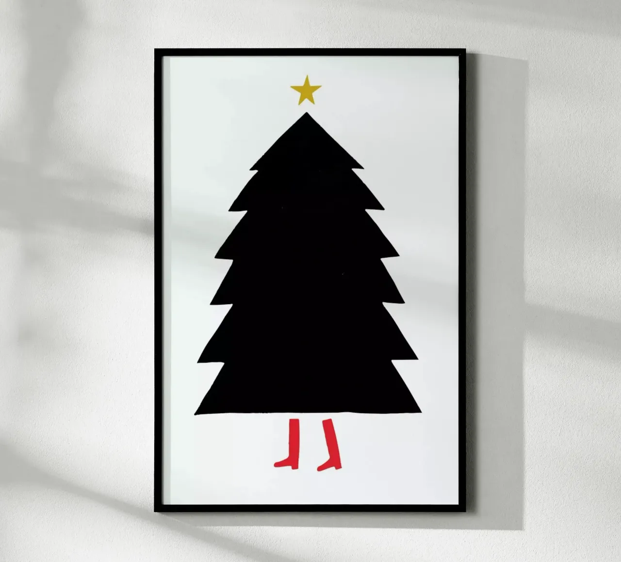 Christmas Boots poster con telaio in plastica da daylight design studio