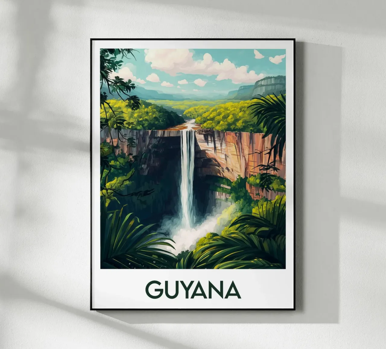 Affiche Guyana plexiglass da Frame the World