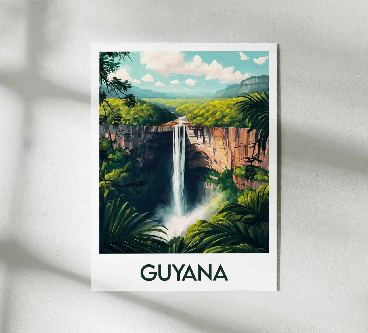 Affiche Guyana plexiglass da Frame the World
