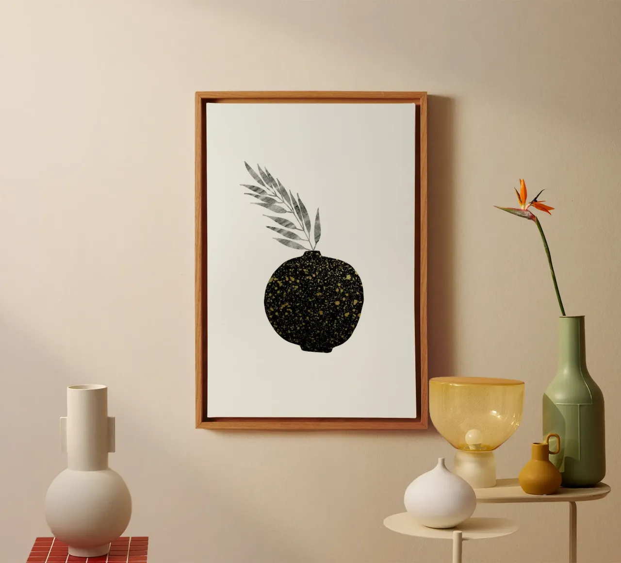 Urban Vases No. 11 canvas met Baklijst van typealive