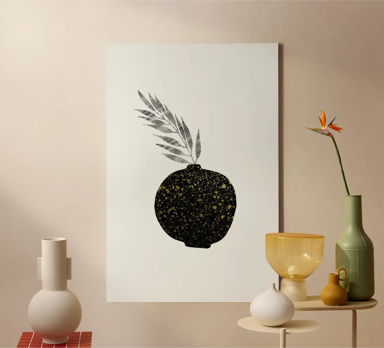 Urban Vases No. 11 canvas met Baklijst van typealive