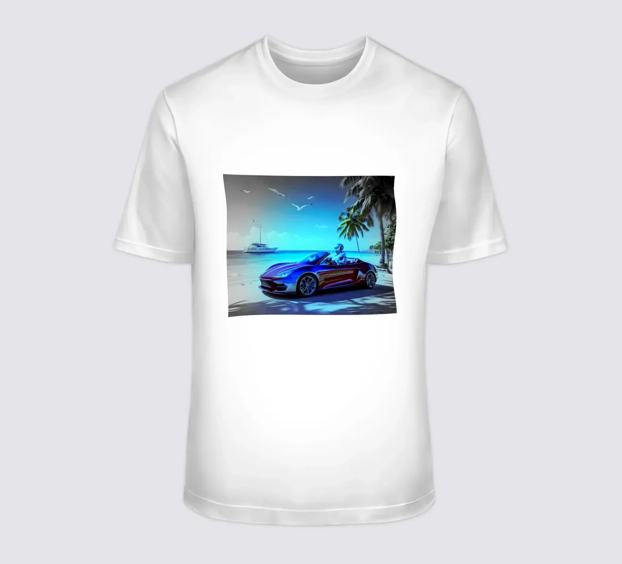 ROBOT AU VOLANT. NB PARTIEL. t-shirt da Thierry vobmann photography