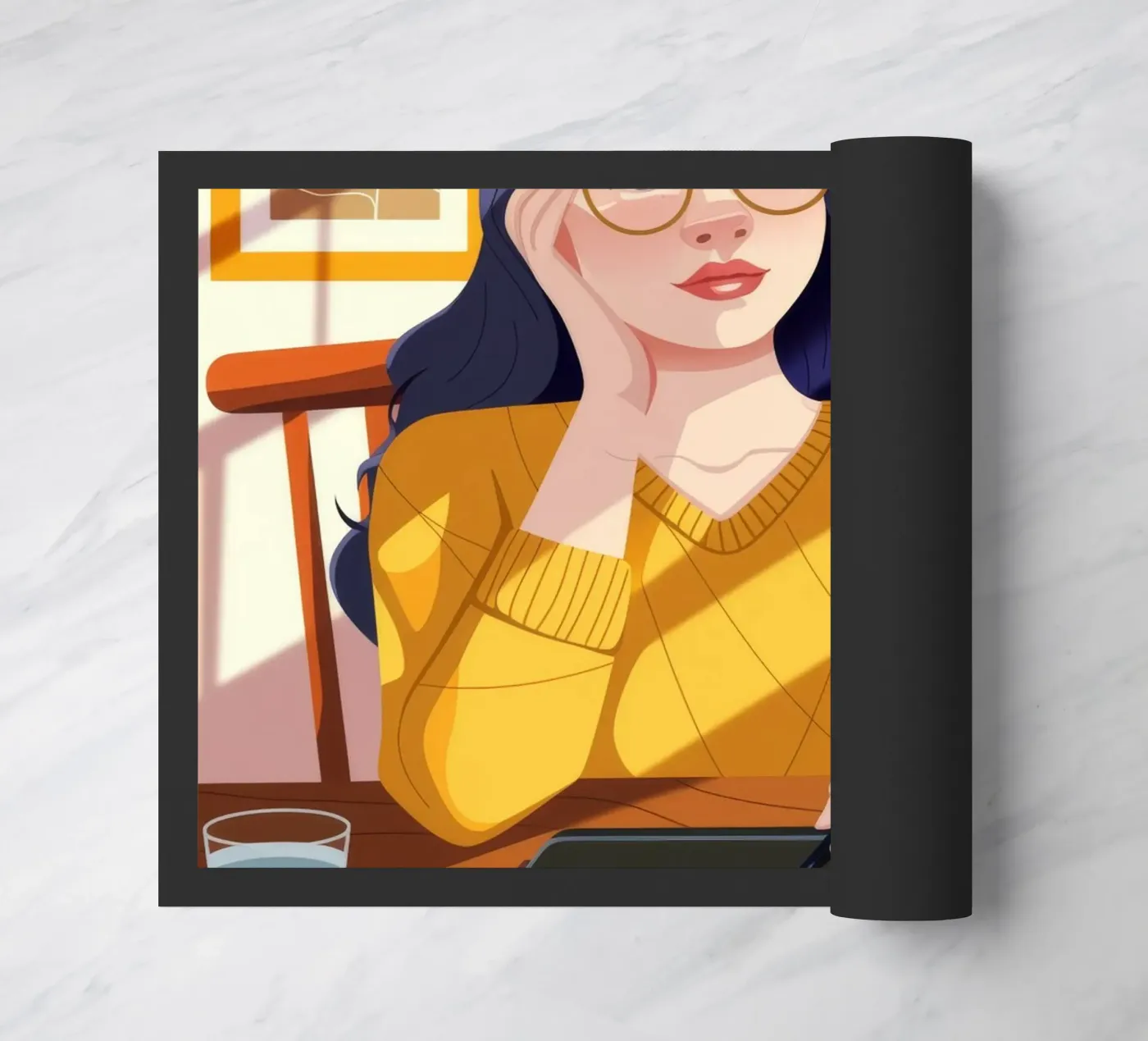 Creative Thoughtful Workspace doormat by Nebula Verse