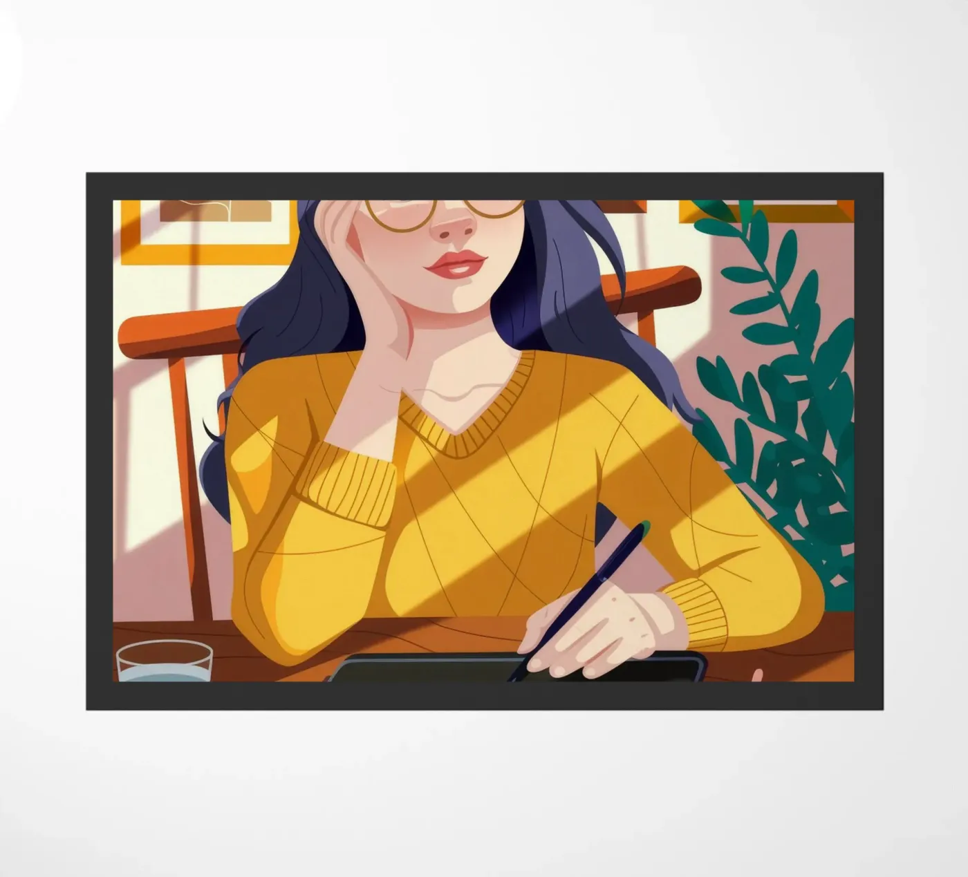 Creative Thoughtful Workspace doormat by Nebula Verse