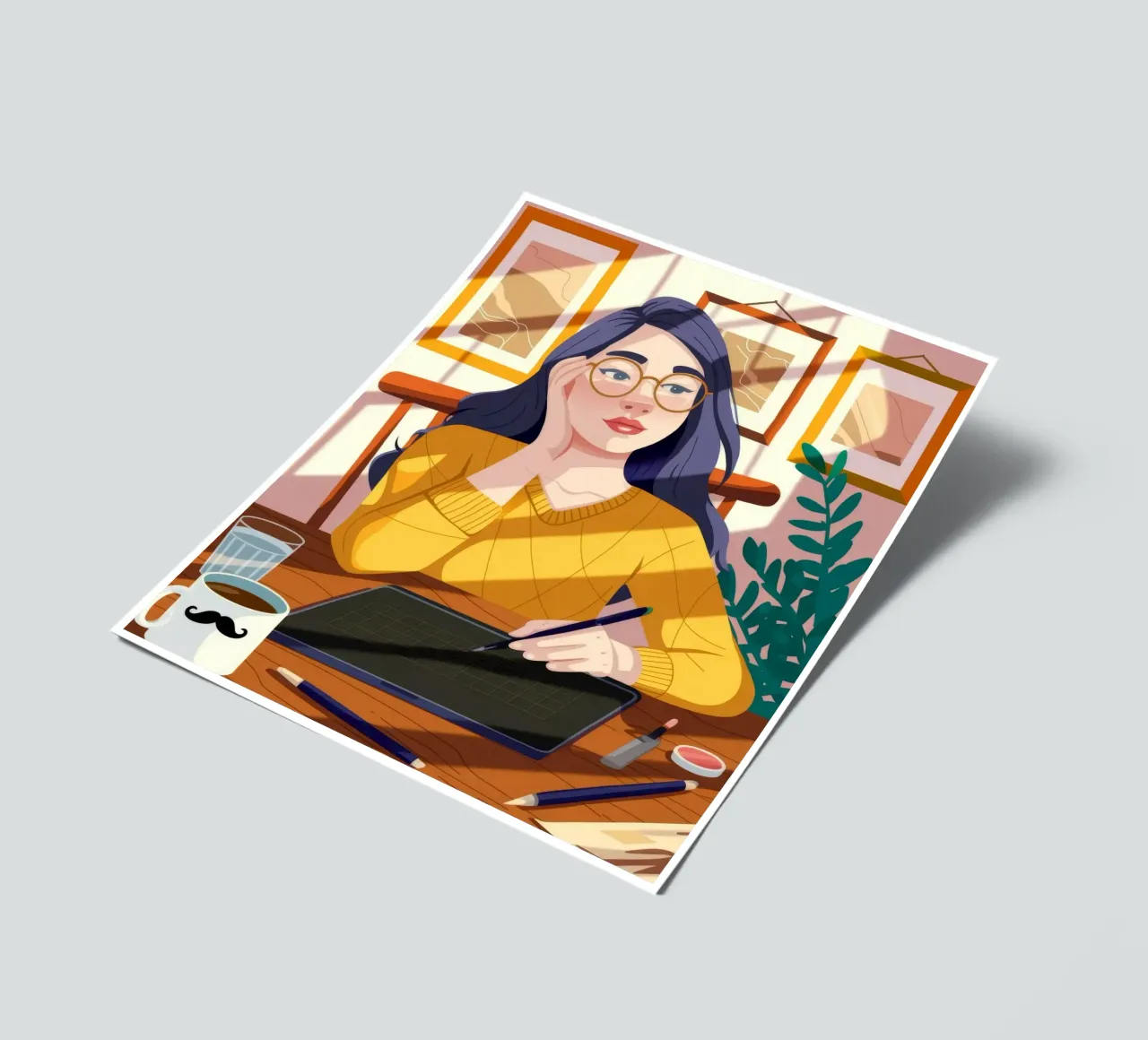 Creative Thoughtful Workspace sticker sheet by Nebula Verse
