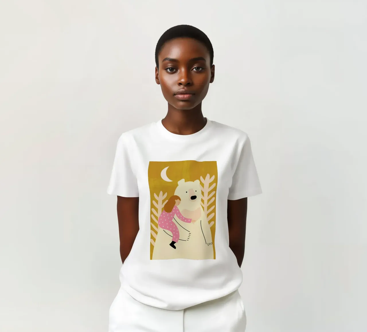 Bear Hug t-shirt da Little Flourishes