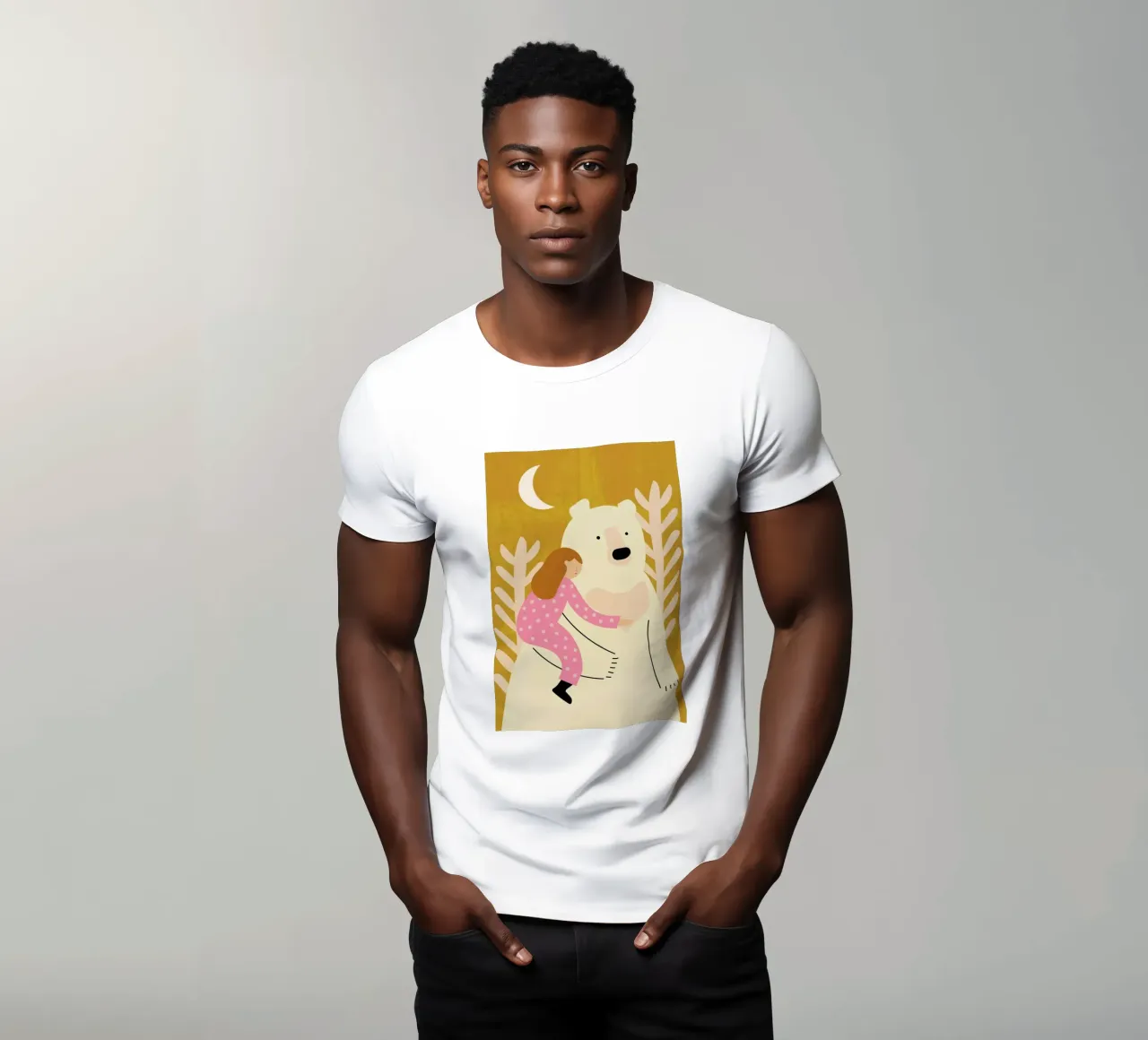 Bear Hug t-shirt da Little Flourishes