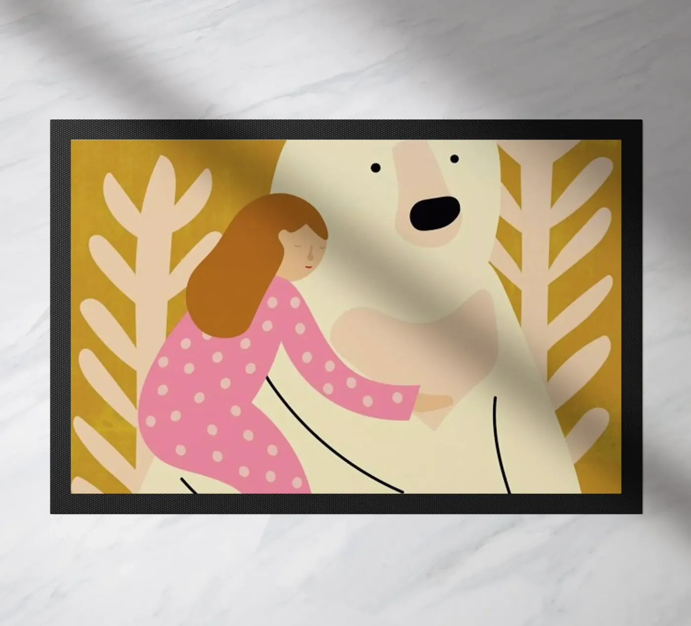 Bear Hug Fußmatte von Little Flourishes