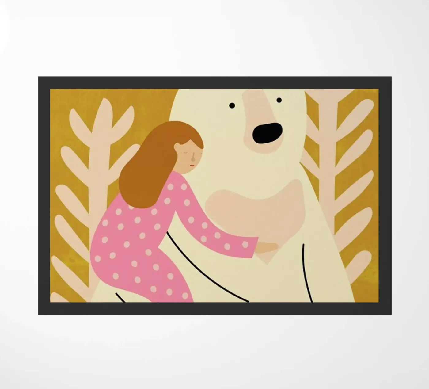 Bear Hug Fußmatte von Little Flourishes