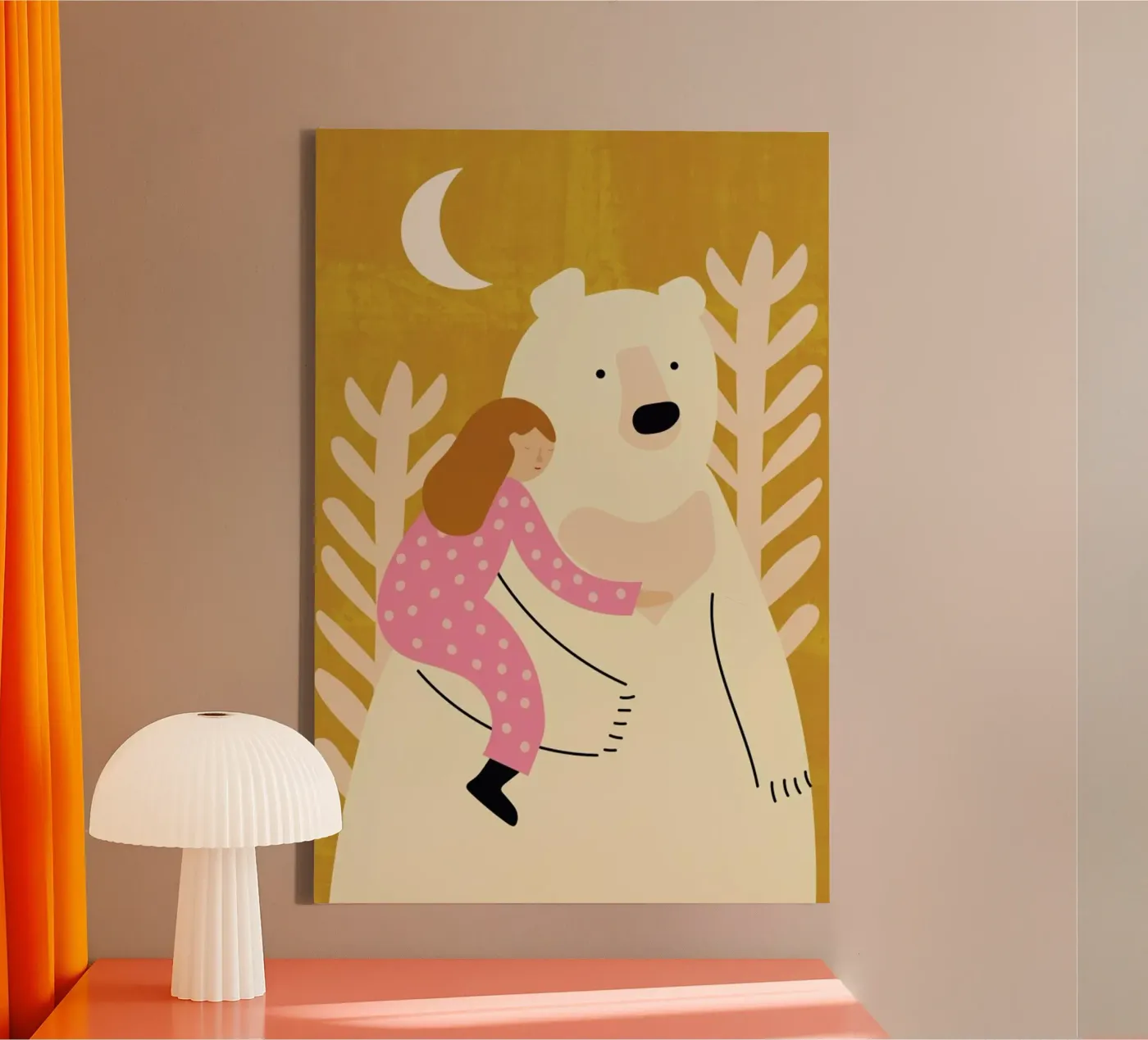 Bear Hug tela da Little Flourishes