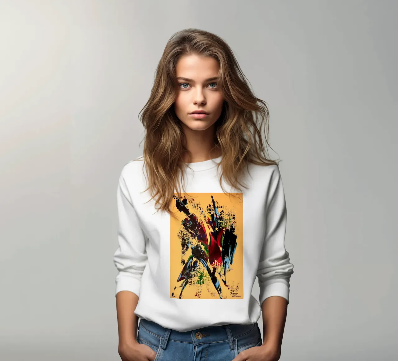 MESSAGE FROM THE HEART 6 sweat de Thierry Vobmann Abstract painting