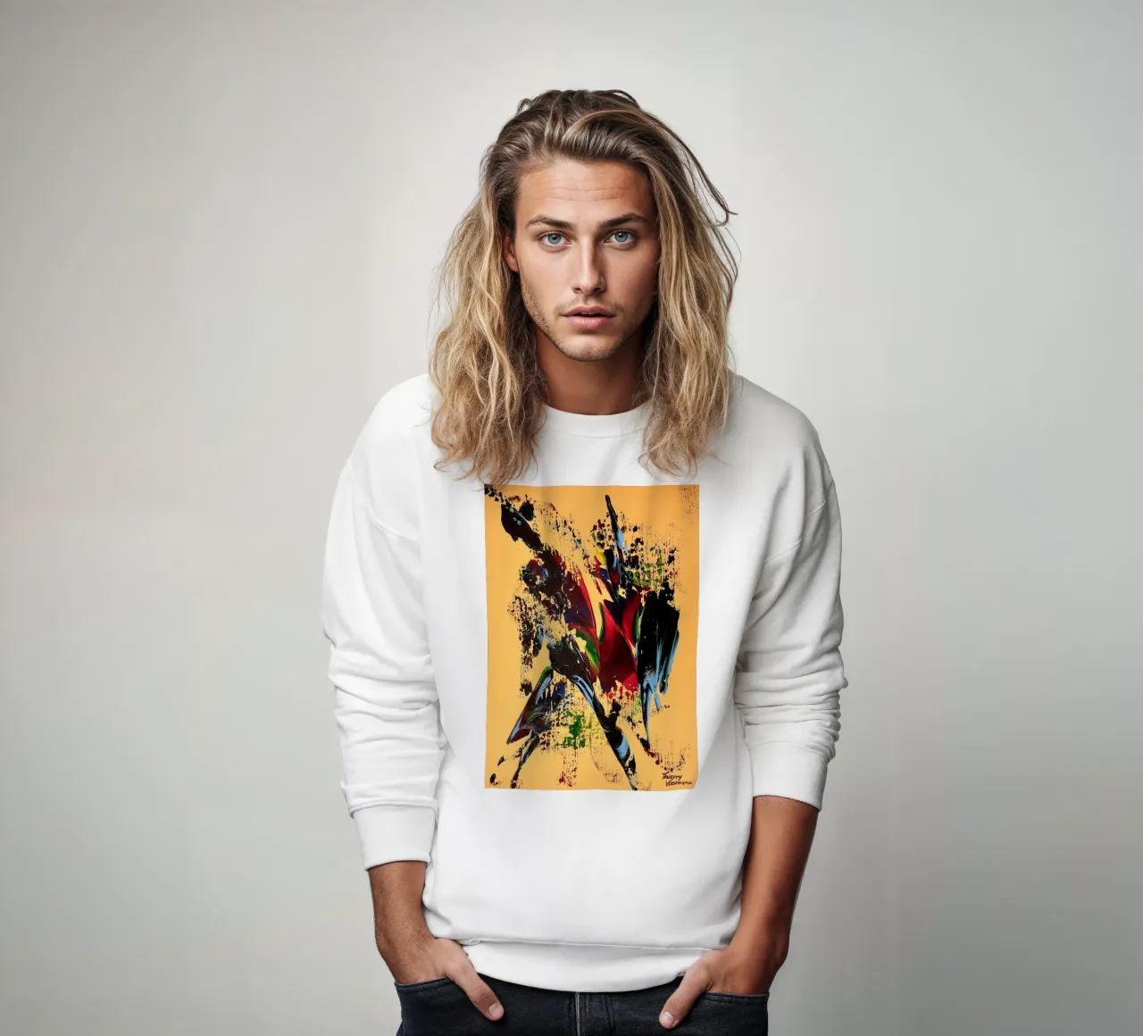 MESSAGE FROM THE HEART 6 sweat de Thierry Vobmann Abstract painting