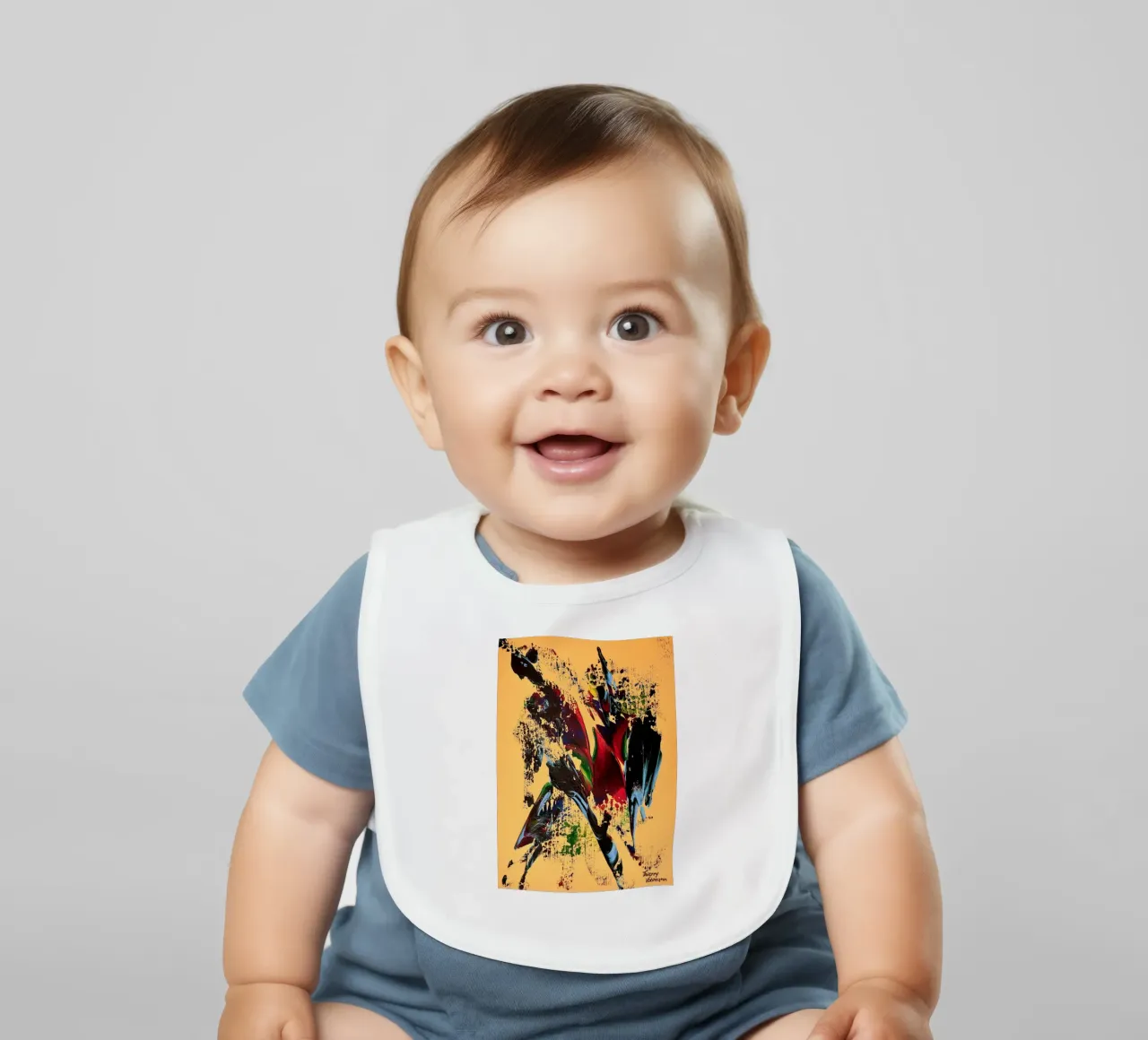 MESSAGE FROM THE HEART 6 bavaglino da Thierry Vobmann Abstract painting