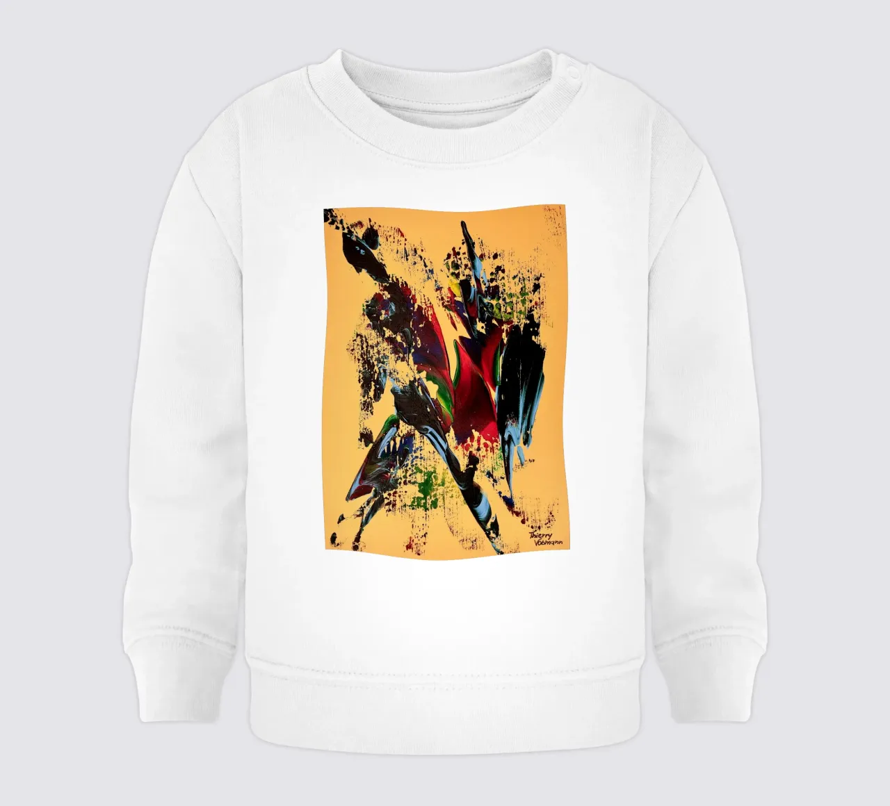MESSAGE FROM THE HEART 6 Baby Sweatshirt von Thierry Vobmann Abstract painting