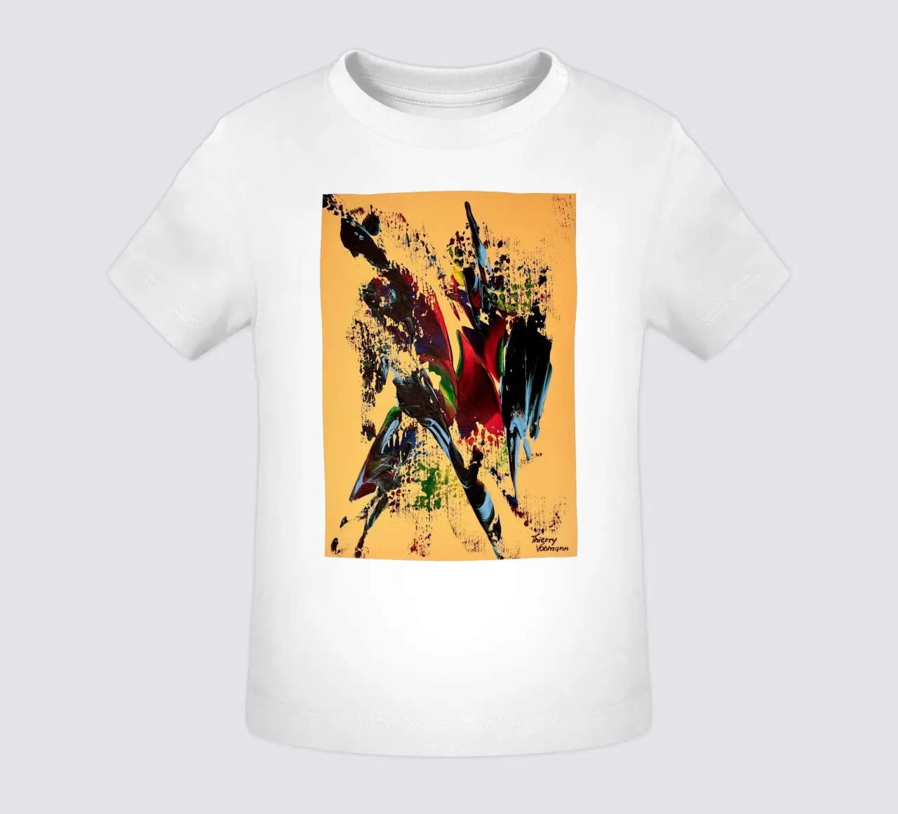 MESSAGE FROM THE HEART 6 baby t-shirt van Thierry Vobmann Abstract painting