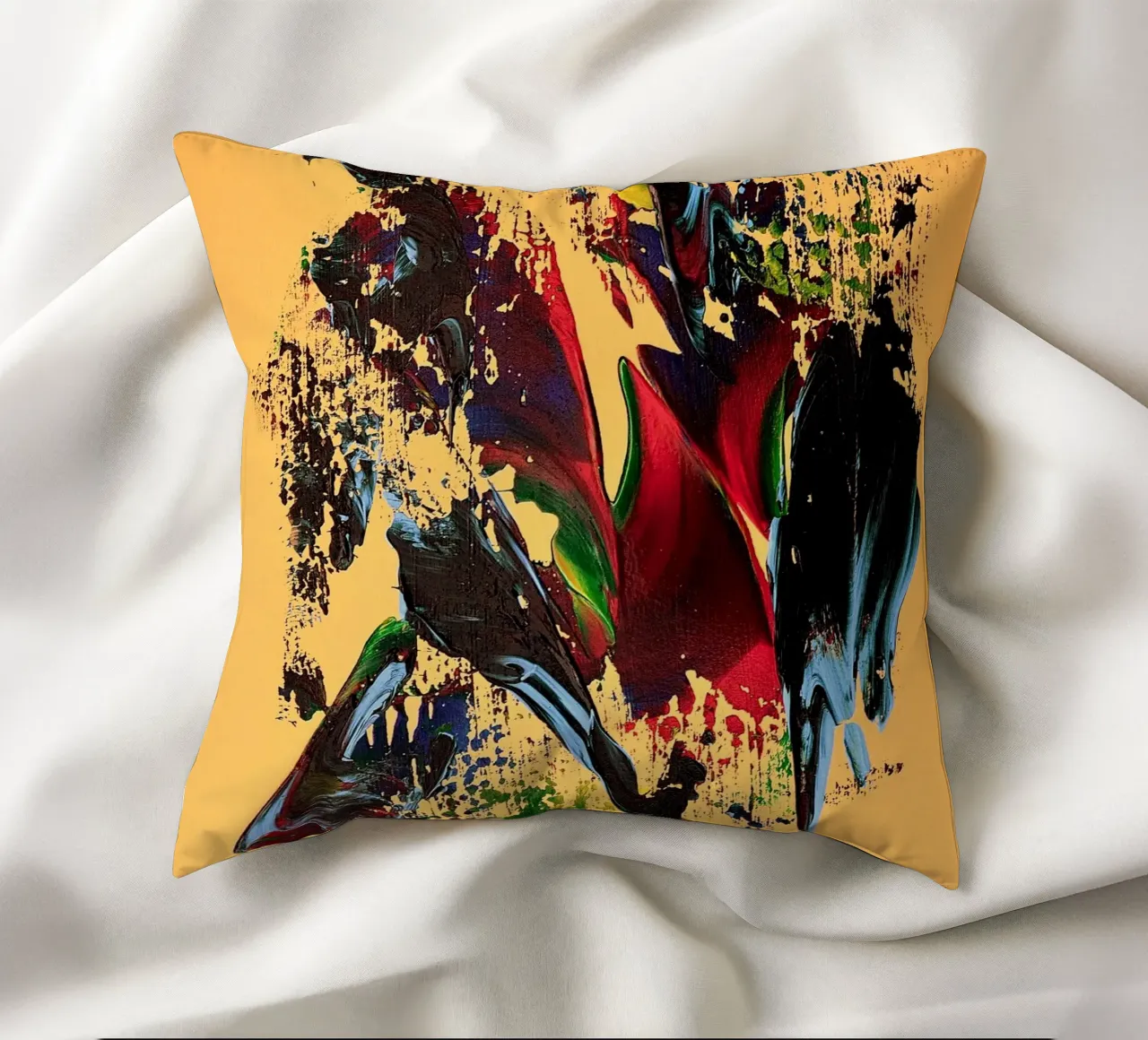 MESSAGE FROM THE HEART 6 cuscino da Thierry Vobmann Abstract painting