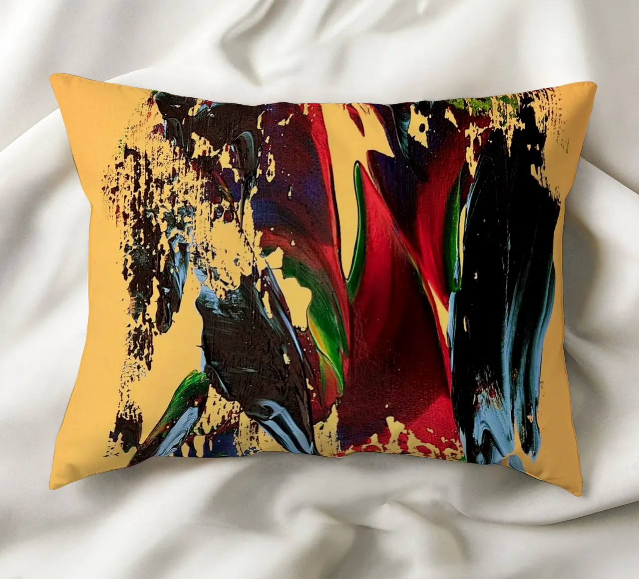 MESSAGE FROM THE HEART 6 kussen van Thierry Vobmann Abstract painting