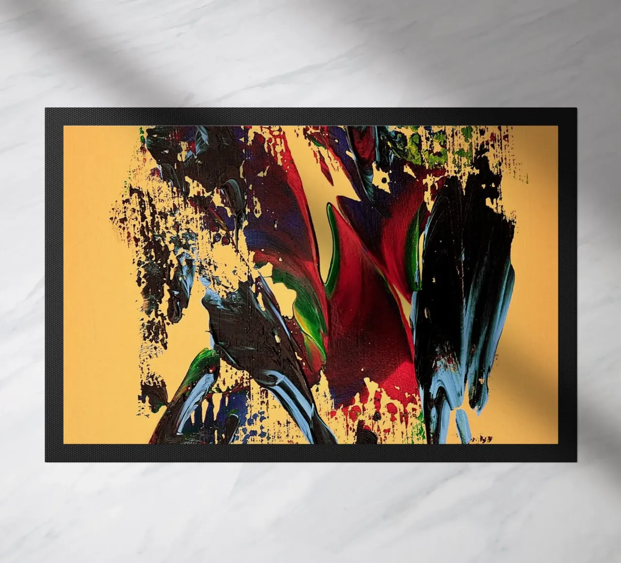 MESSAGE FROM THE HEART 6 zerbino da Thierry Vobmann Abstract painting