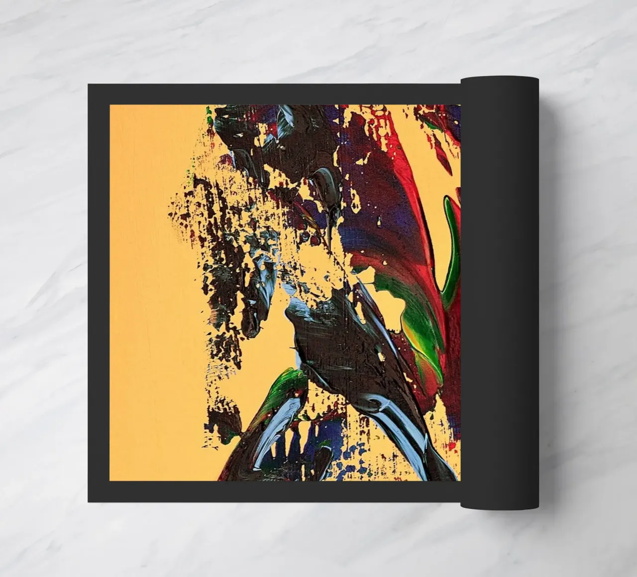 MESSAGE FROM THE HEART 6 zerbino da Thierry Vobmann Abstract painting