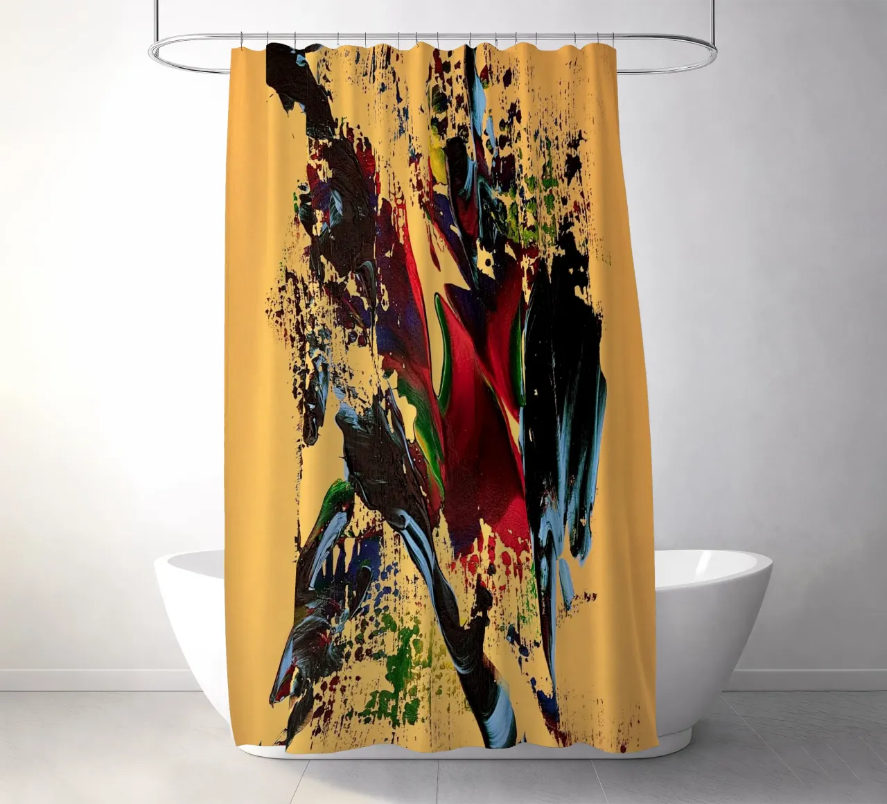 MESSAGE FROM THE HEART 6 tenda da doccia da Thierry Vobmann Abstract painting