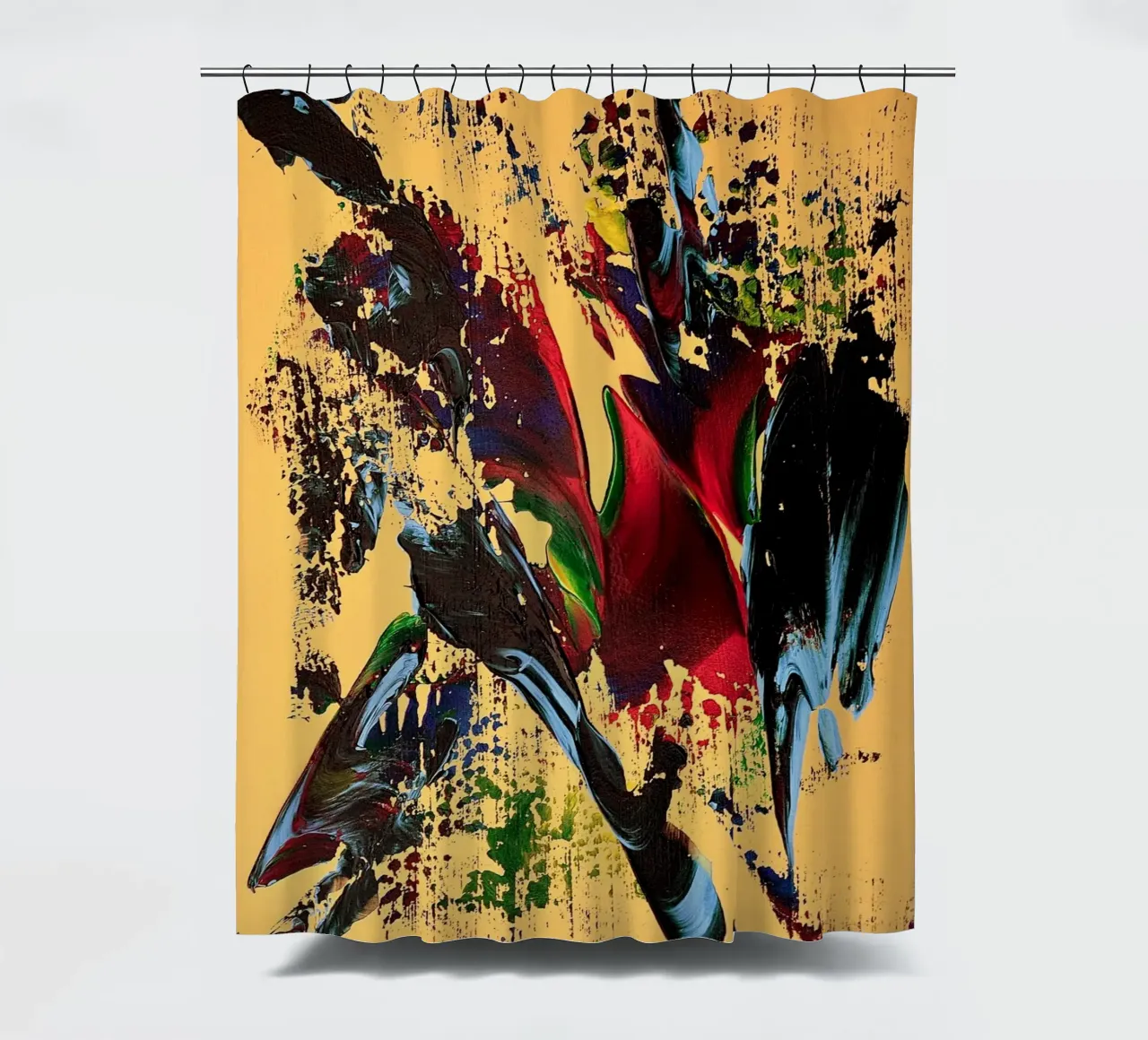 MESSAGE FROM THE HEART 6 tenda da doccia da Thierry Vobmann Abstract painting