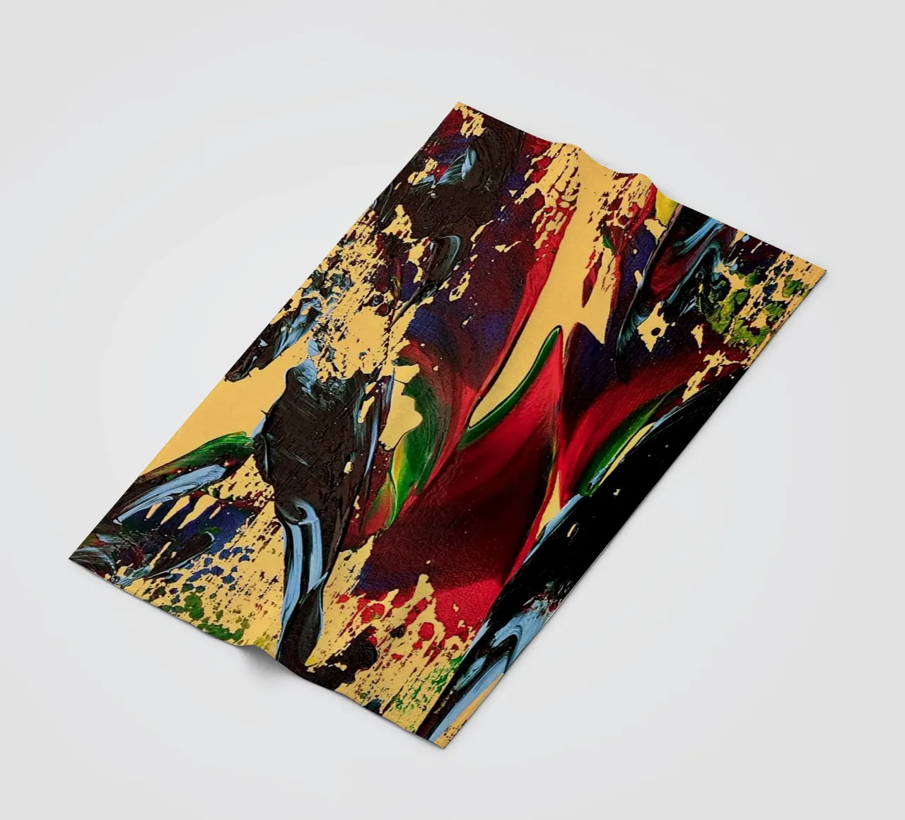 MESSAGE FROM THE HEART 6 coperta in pile da Thierry Vobmann Abstract painting