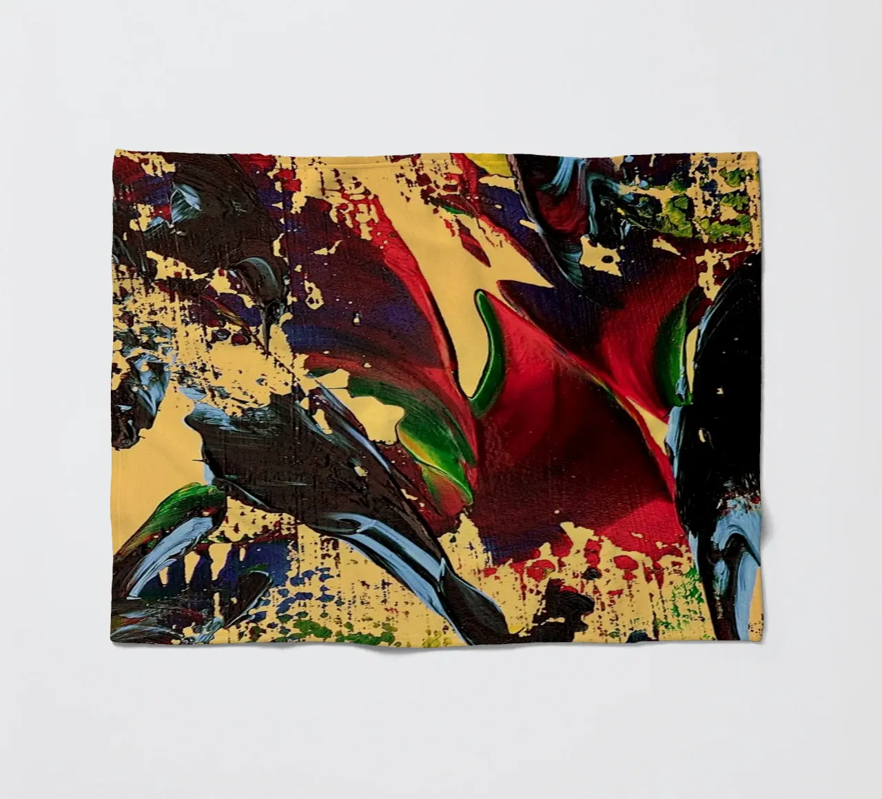 MESSAGE FROM THE HEART 6 coperta in pile da Thierry Vobmann Abstract painting