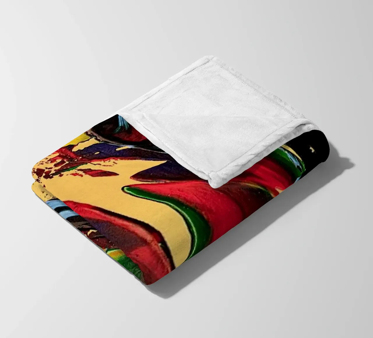 MESSAGE FROM THE HEART 6 coperta in pile da Thierry Vobmann Abstract painting