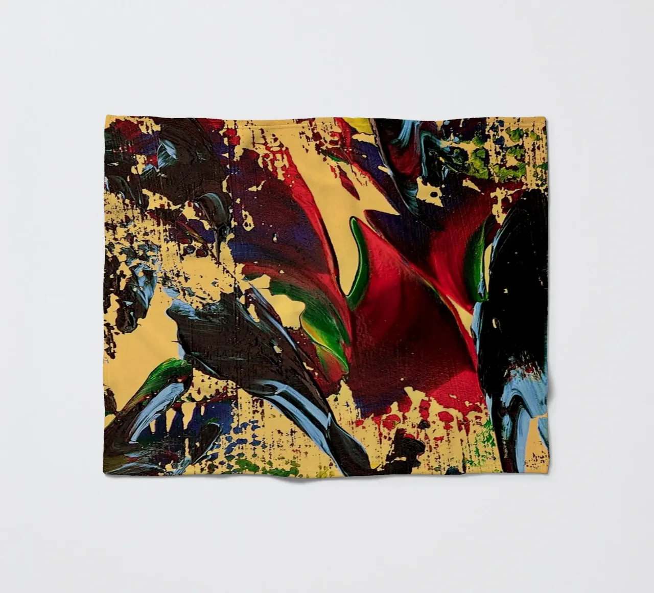 MESSAGE FROM THE HEART 6 coperta in pile da Thierry Vobmann Abstract painting