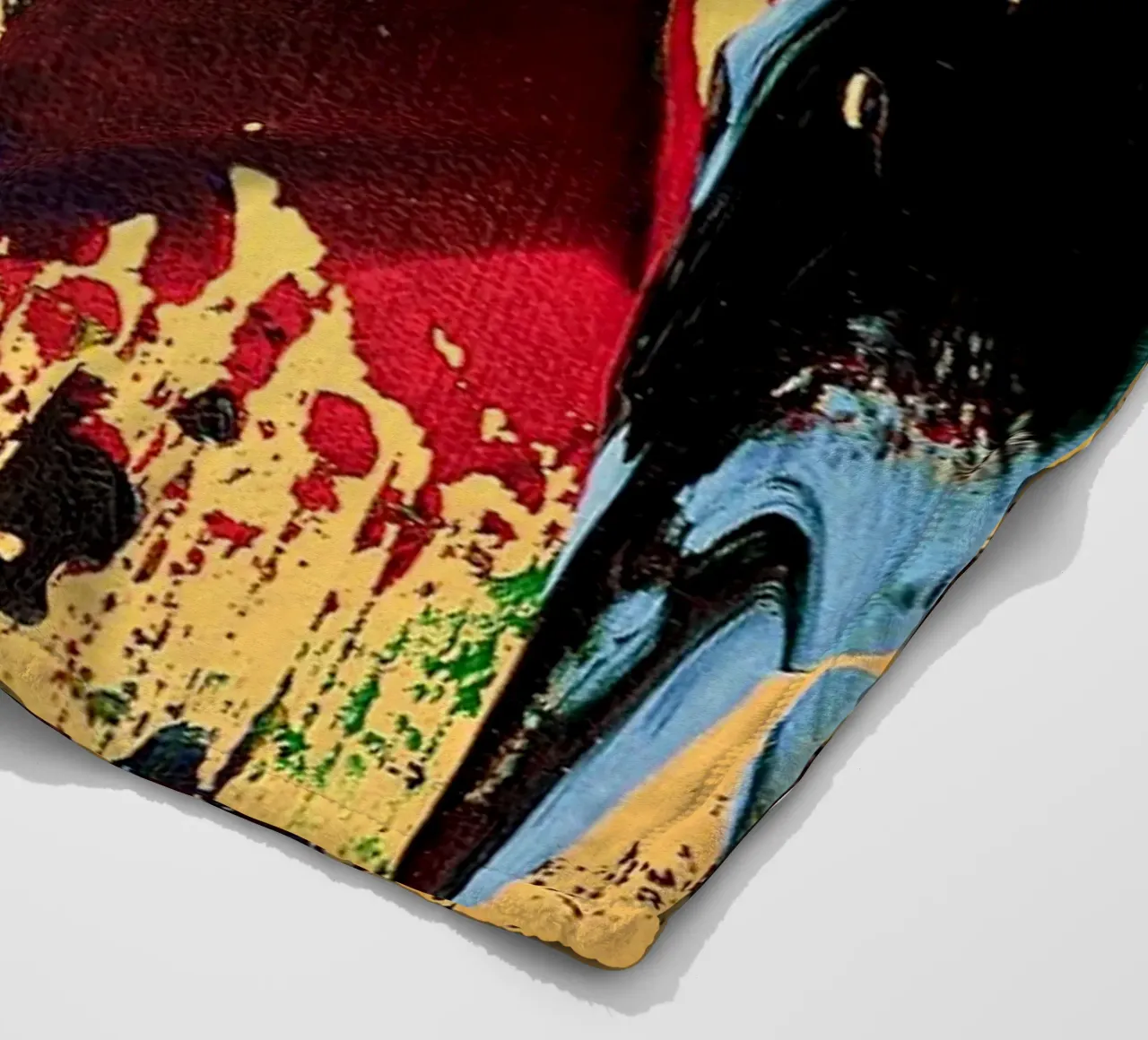 MESSAGE FROM THE HEART 6 coperta in pile da Thierry Vobmann Abstract painting