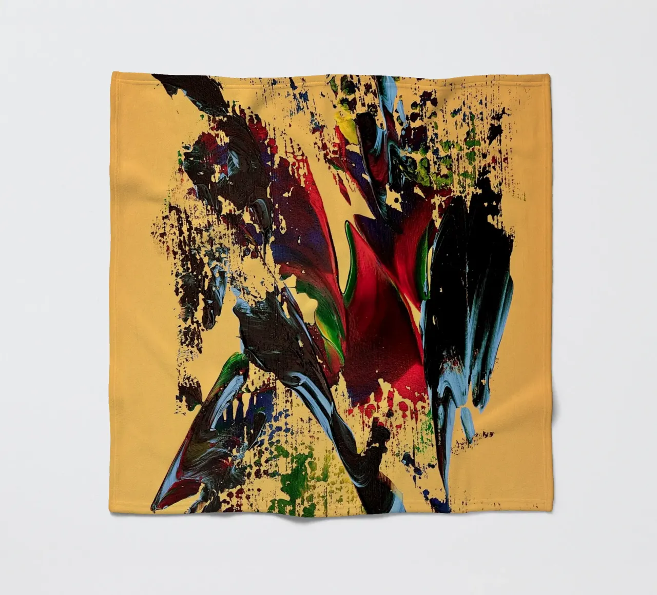 MESSAGE FROM THE HEART 6 coperta in pile da Thierry Vobmann Abstract painting