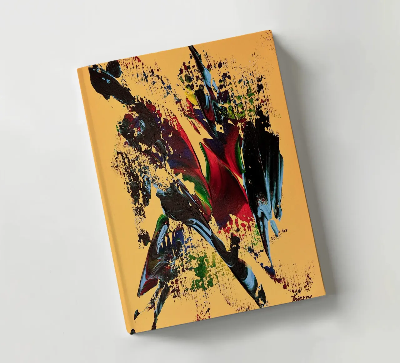 MESSAGE FROM THE HEART 6 notebook by Thierry Vobmann Abstract painting