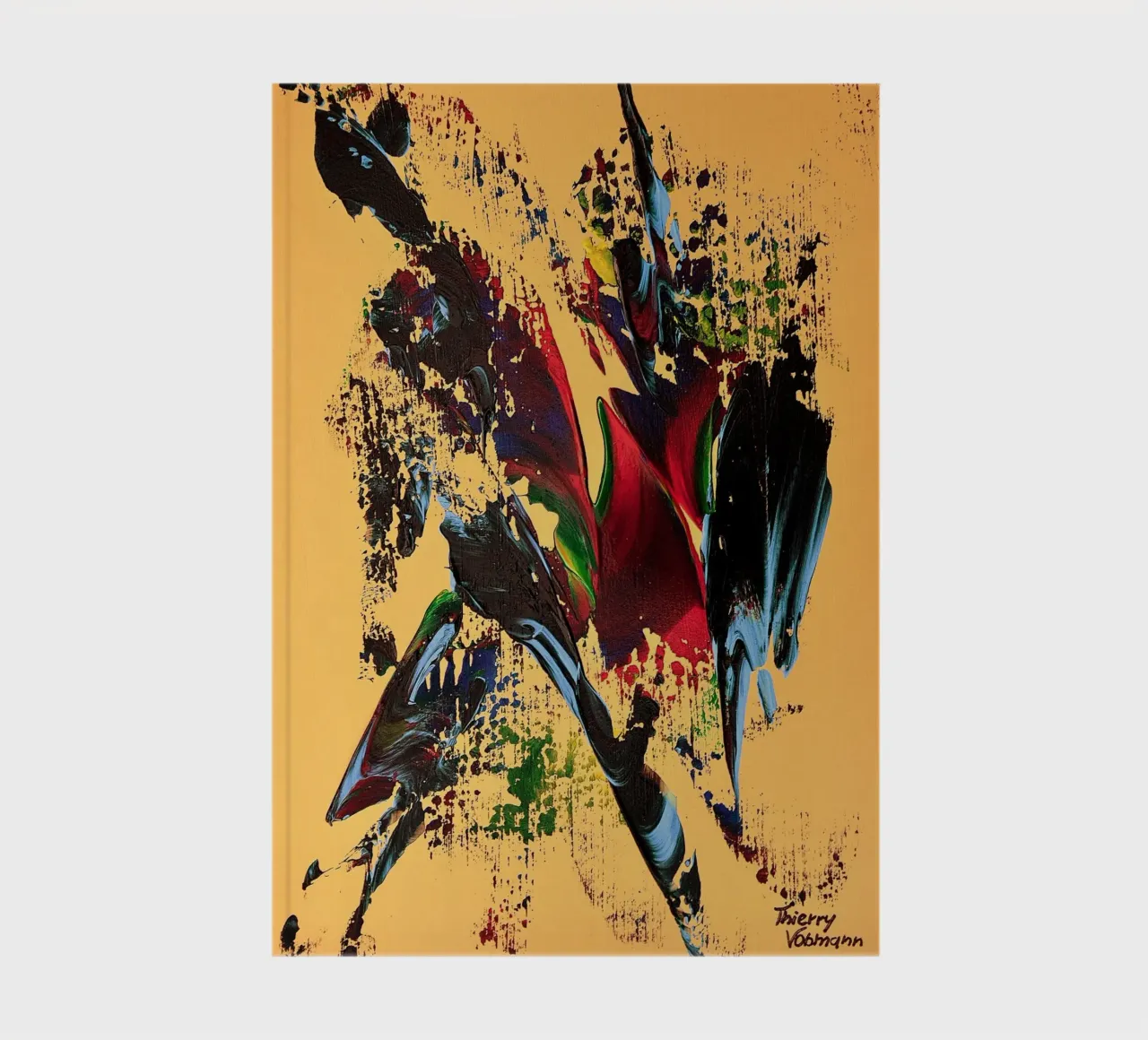 MESSAGE FROM THE HEART 6 notebook by Thierry Vobmann Abstract painting