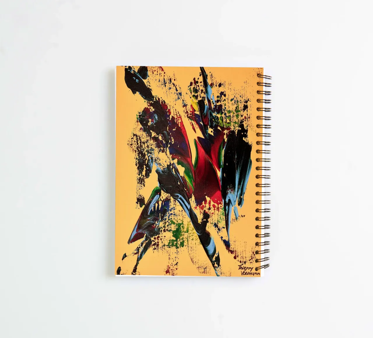 MESSAGE FROM THE HEART 6 diario ad anelli da Thierry Vobmann Abstract painting
