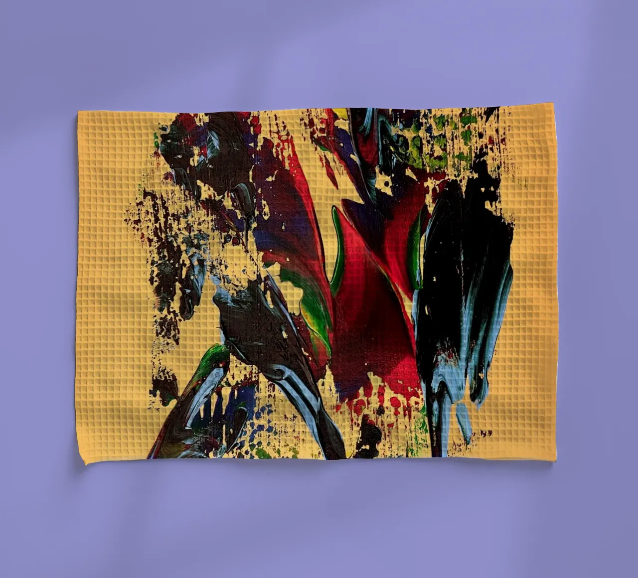 MESSAGE FROM THE HEART 6 torchon de Thierry Vobmann Abstract painting